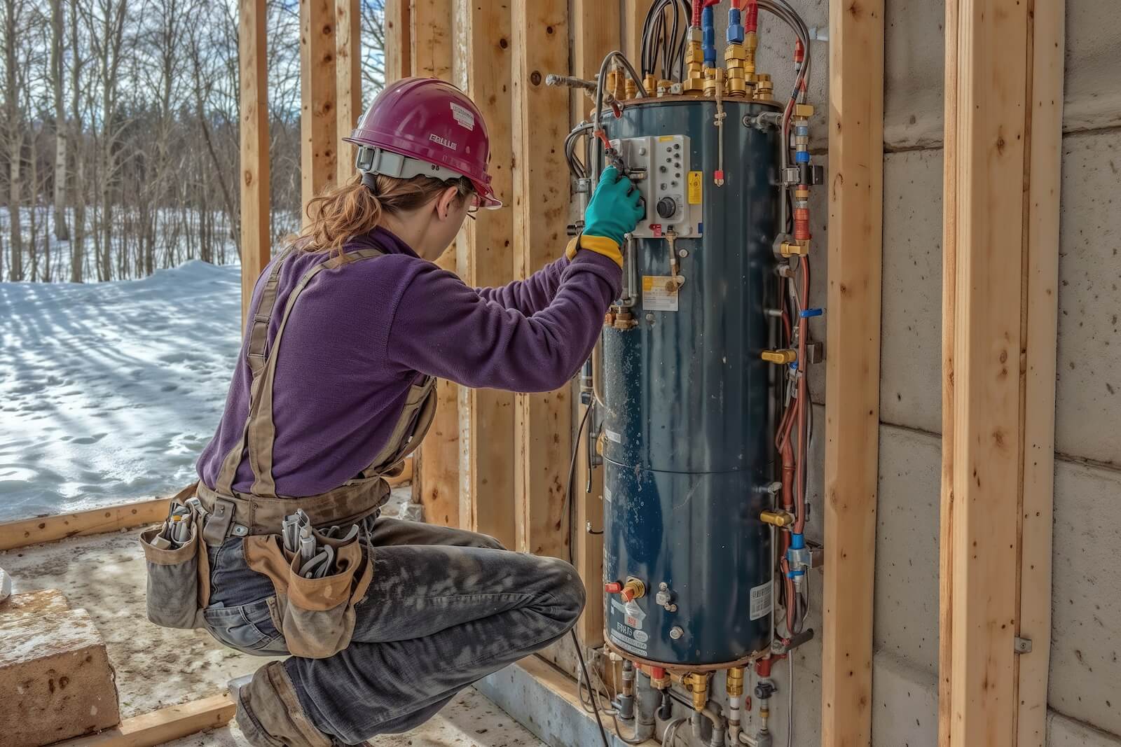 water heater installtion
